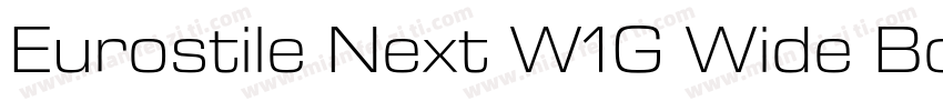 Eurostile Next W1G Wide Bold It字体转换